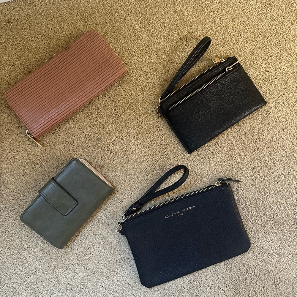 wallets and wrist bags
